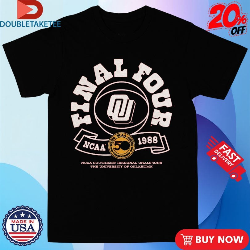 Official Oklahoma Sooners Southeast Regional Champions Men’s Basketball 1988 Final Four Shirts