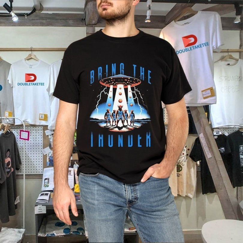 Official Oklahoma Thunder Bring The Thunder UFO OKC Shirts