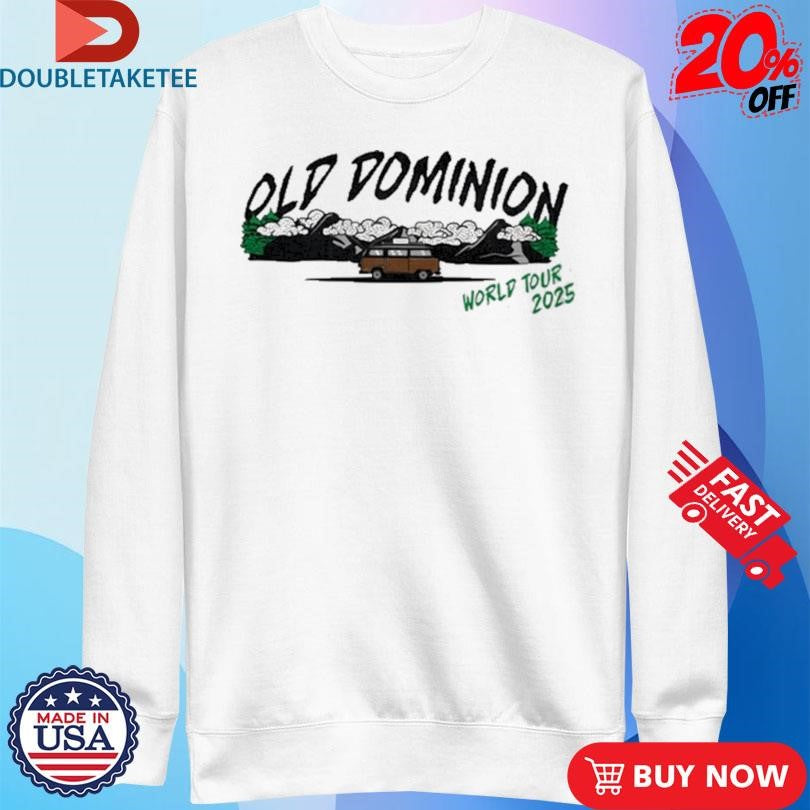 Official Old Dominion How Good Is That World Tour 2025 Mountain Bus T-Shirts