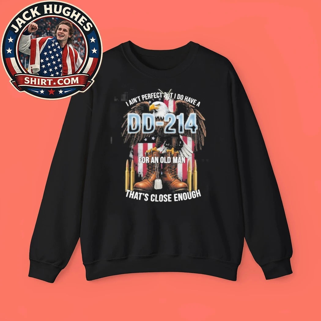 Official Old Man Dd 214 Military Discharge Veteran Eagle Shirt