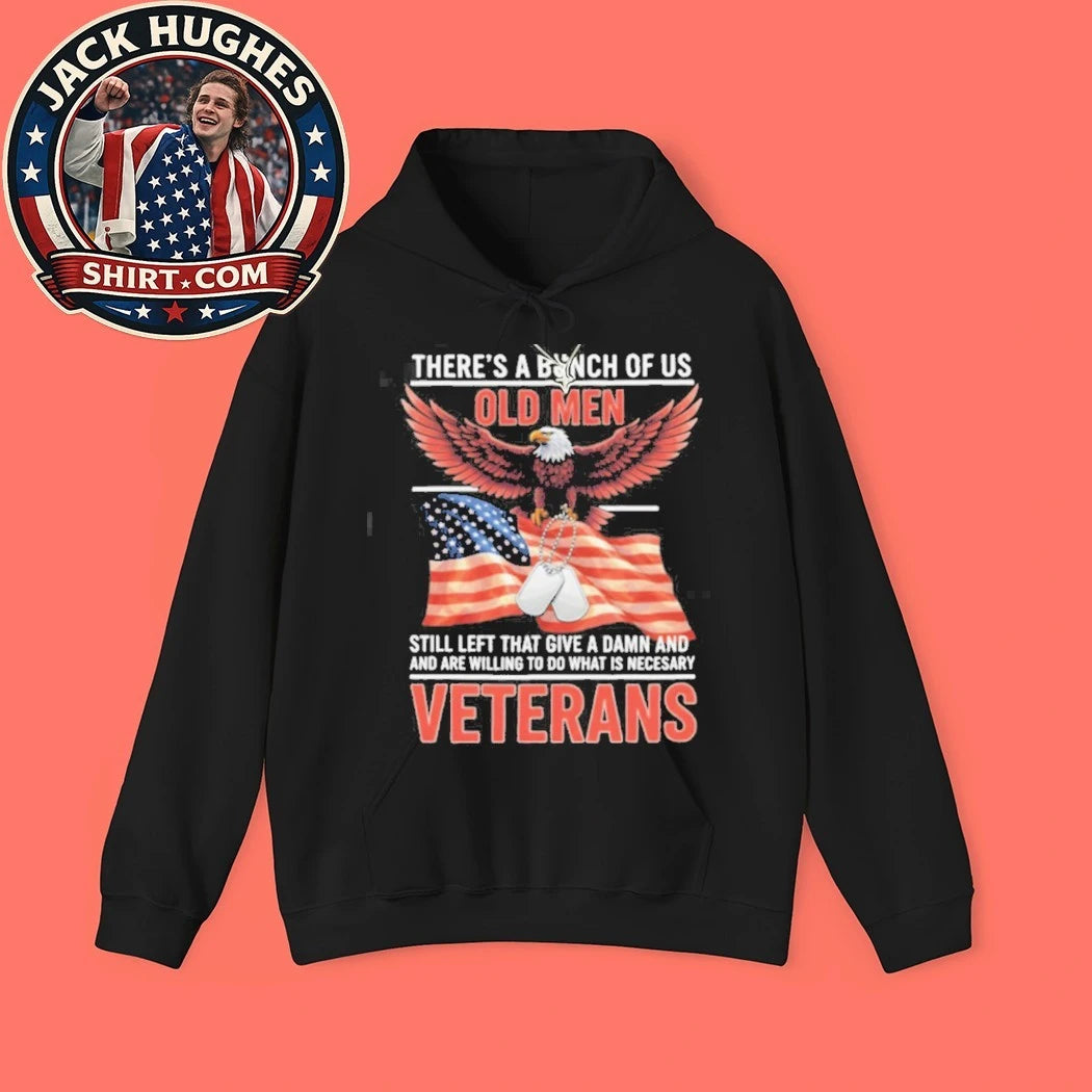 Official Old Men Veterans Still Give A Damn American Flag Dog Tags Shirt