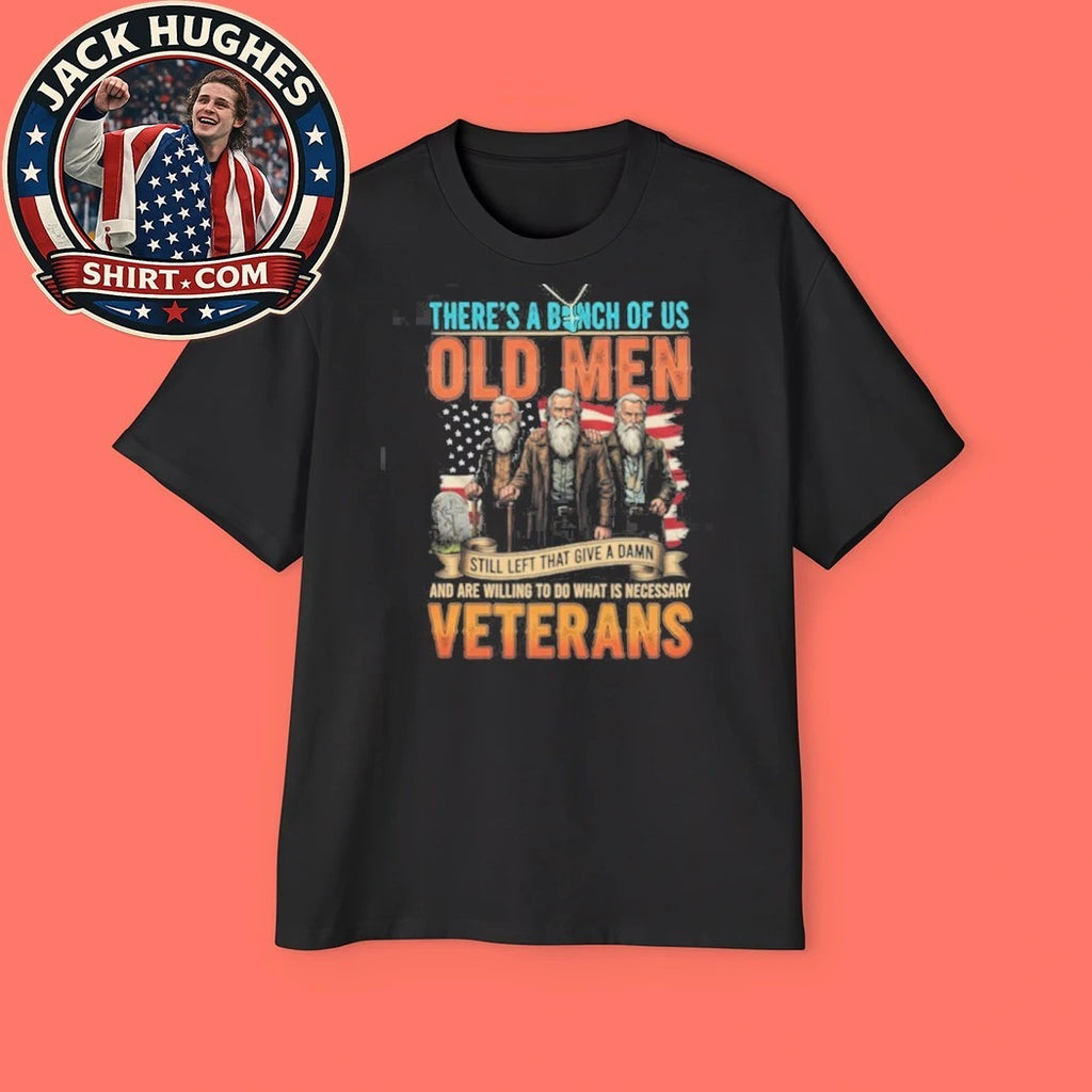 Official Old Men Veterans Still Give A Damn American Flag Shirt