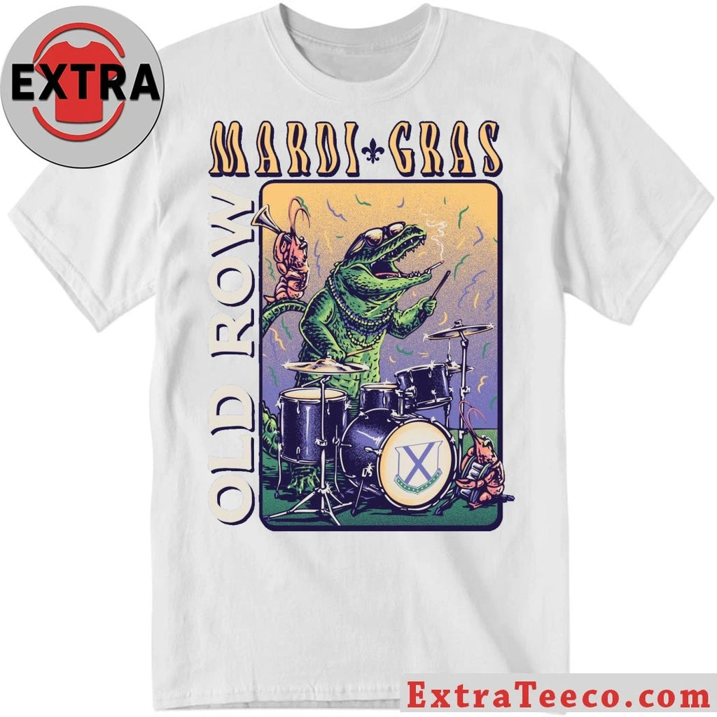 Official Old Row Mardi Gras Gator Band Shirt