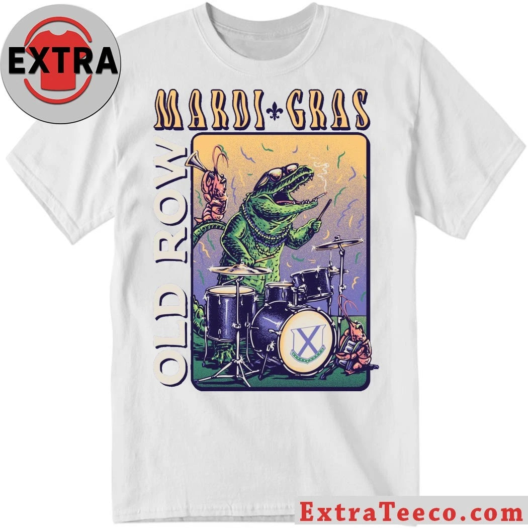 Official Old Row Mardi Gras Gator Band Shirt