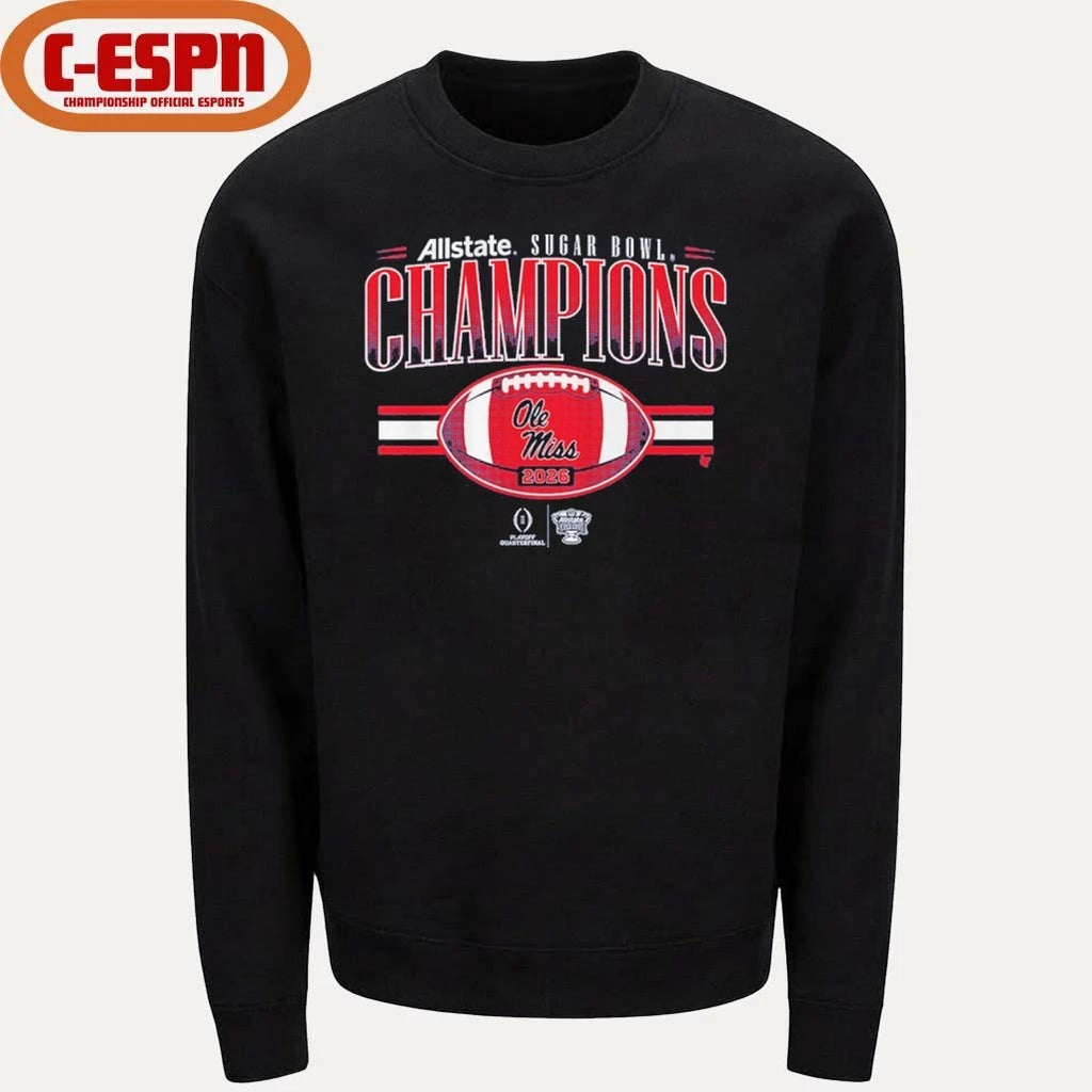 Official Ole Miss Football CFP Sugar Bowl Champions Shirt