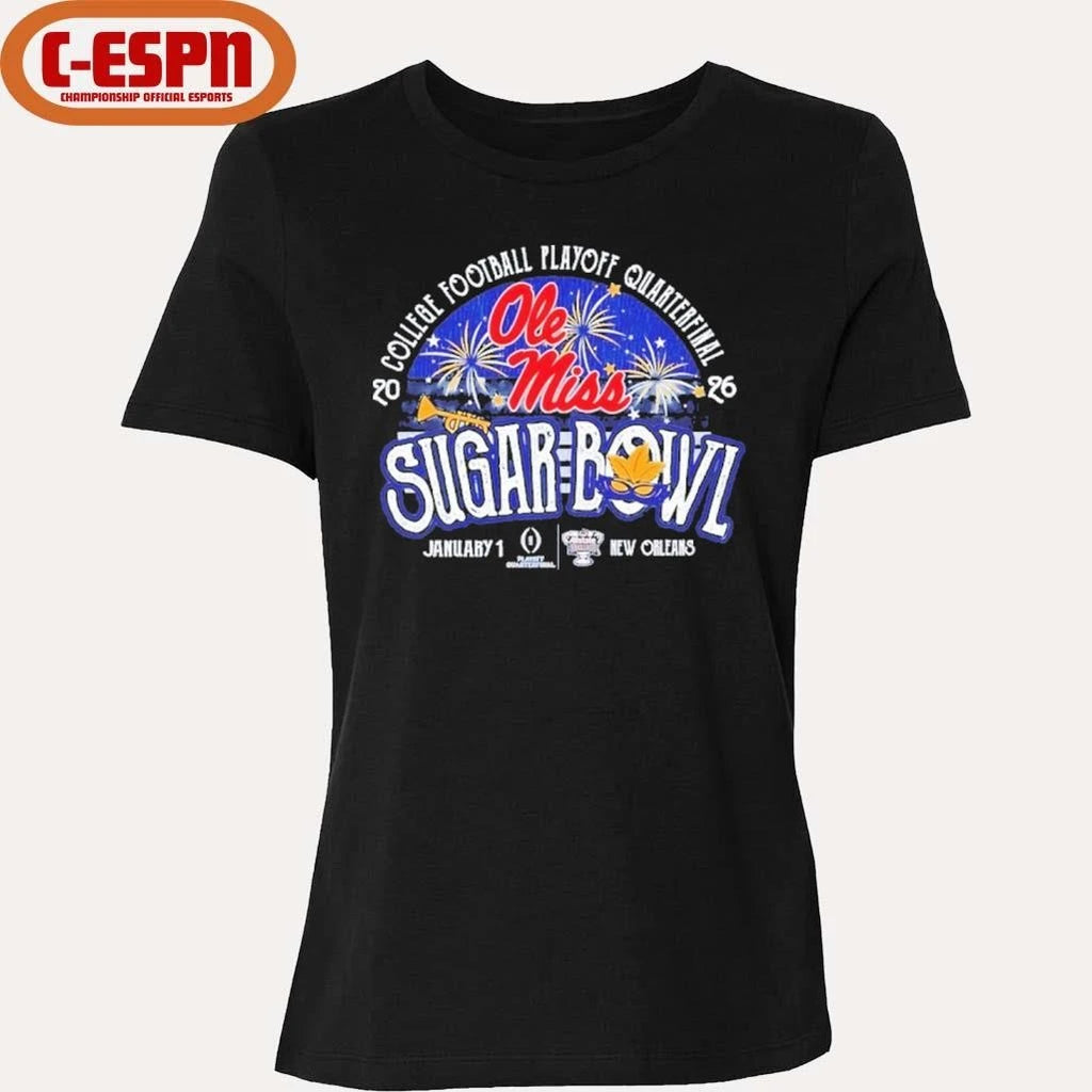 Official Ole Miss Sugar Bowl Powder Fireworks Shirt