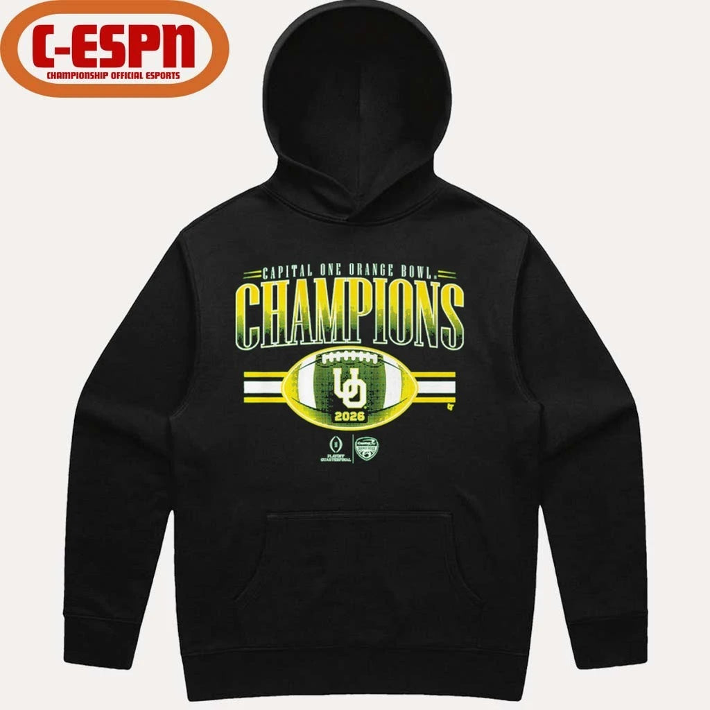 Official Oregon Football CFP Orange Bowl Champions Shirt