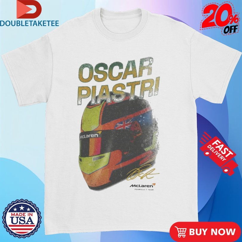 Official Oscar Piastri MClaren F1 Team Signature Shirts