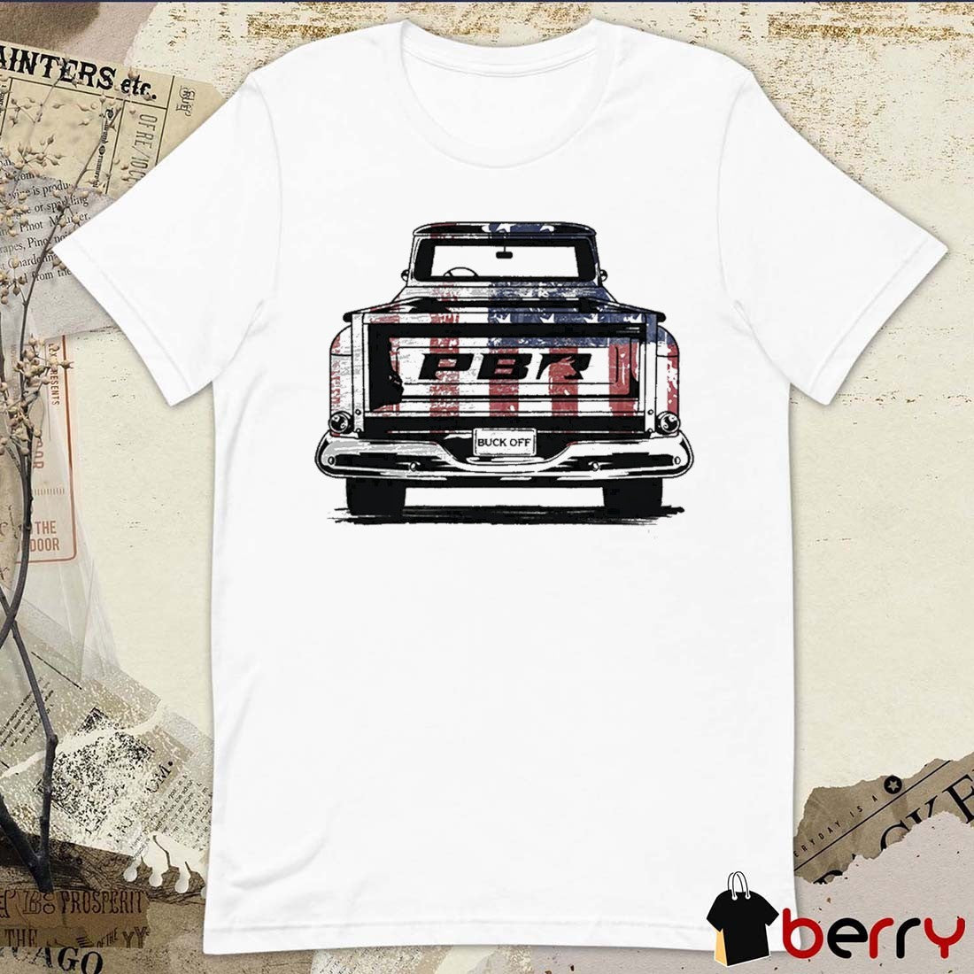 PBR Professional Bull Riders Patriotic Vintage Truck Buck Off 2026 t-shirt