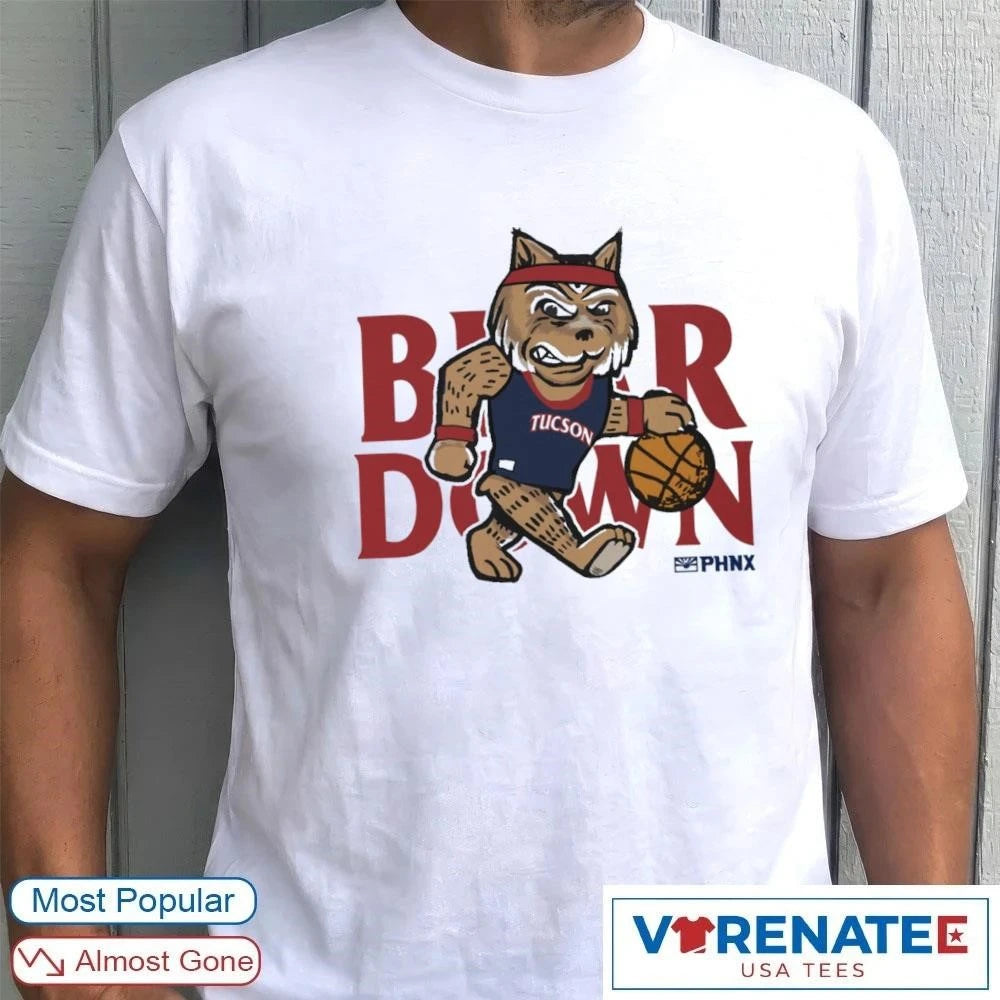 Official PHNX Bear Down Arizona Wildcats Basketball T-Shirt