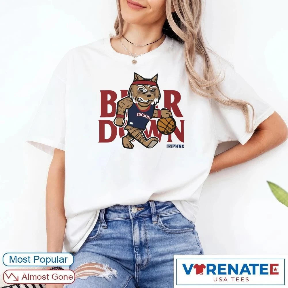 Official PHNX Bear Down Arizona Wildcats Basketball T-Shirt