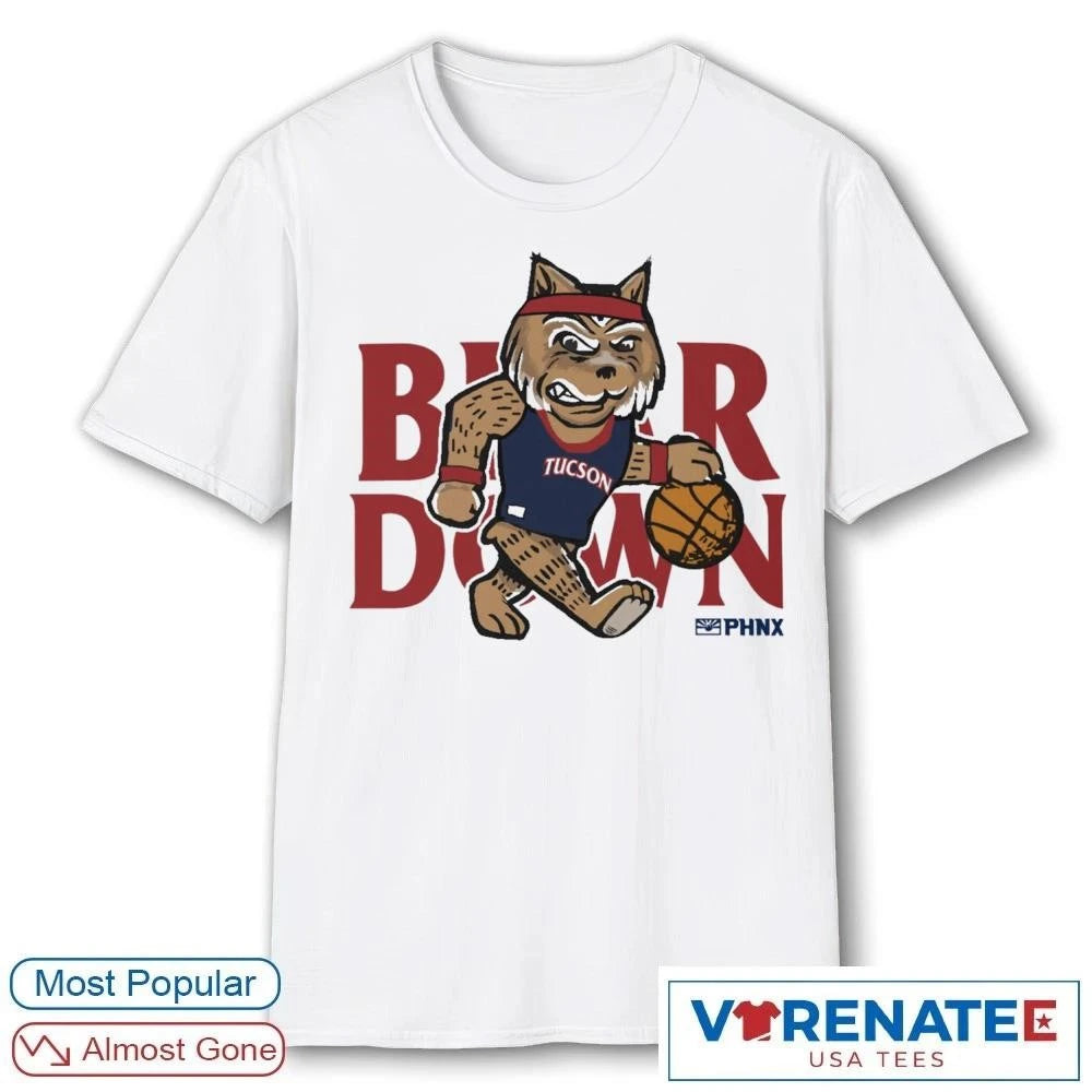 Official PHNX Bear Down Arizona Wildcats Basketball T-Shirt