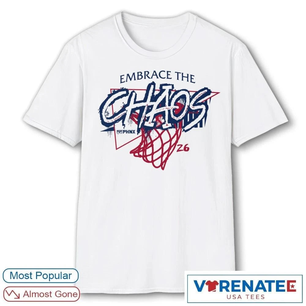 Official PHNX Embrace The Chaos Phoenix Suns Basketball T-Shirt