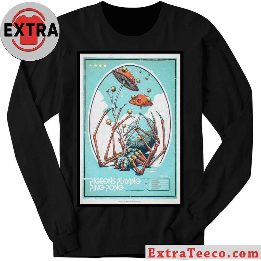 Official POSTER Pigeons Playing Ping Pong Mar 14 2026 Columbus Shirt