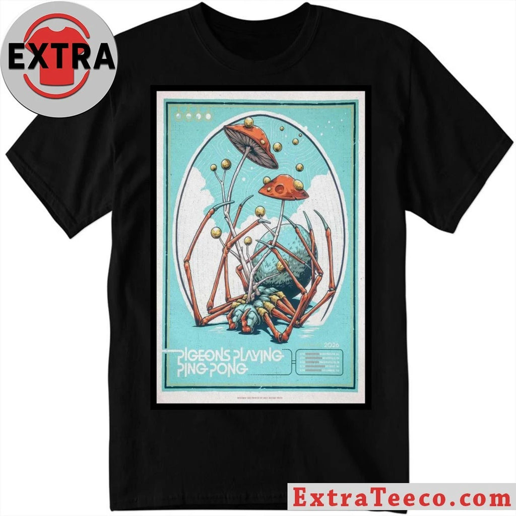 Official POSTER Pigeons Playing Ping Pong Mar 14 2026 Columbus Shirt