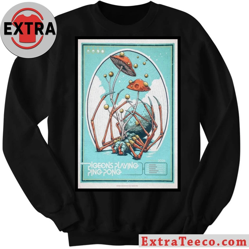 Official POSTER Pigeons Playing Ping Pong Mar 14 2026 Columbus Shirt
