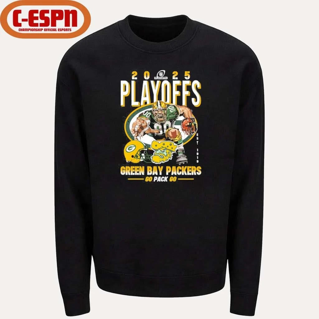 Official Packers Playoffs 2025 Go Pack Go Shirt