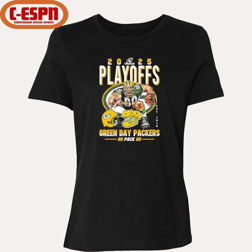 Official Packers Playoffs 2025 Go Pack Go Shirt