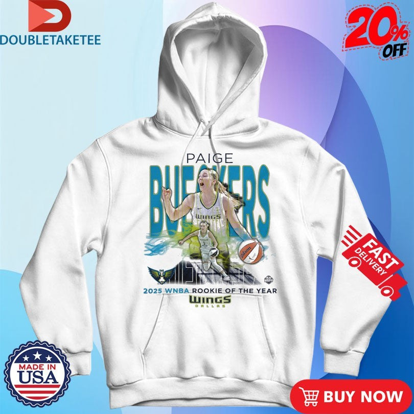 Official Paige Bueckers Dallas Wings #Rookie Of The Year 2025 WNBA 5 Shirts