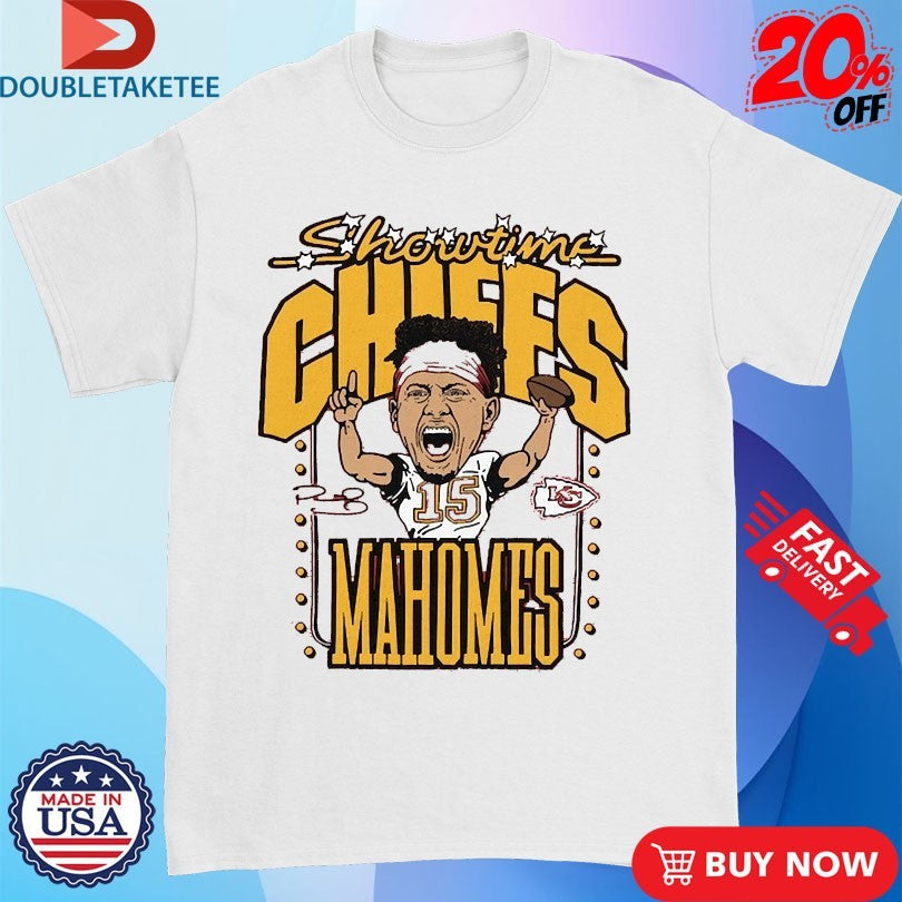 Official Patrick Mahomes Showtime Kansas City Chiefs Caricature Shirts