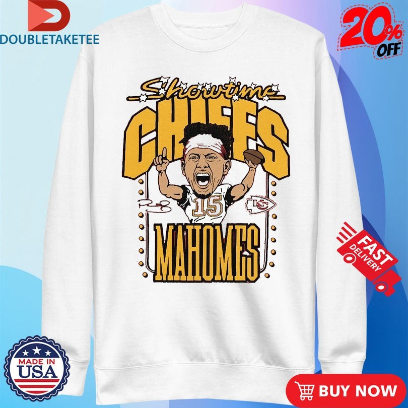 Official Patrick Mahomes Showtime Kansas City Chiefs Caricature Shirts