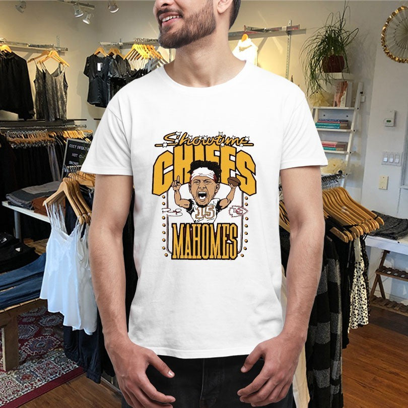 Official Patrick Mahomes Showtime Kansas City Chiefs Caricature Shirts