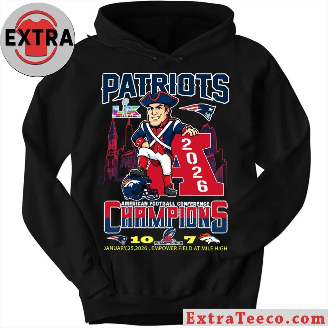 Official Patriots AFC Championship 2026 Patriots 10 Broncos 7 January 25 2026 Empower Field At Mile High Shirt