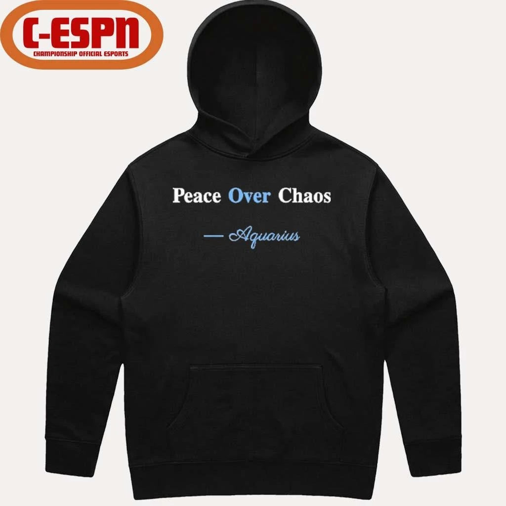 Official Peace Over Chaos Aquarius Shirt