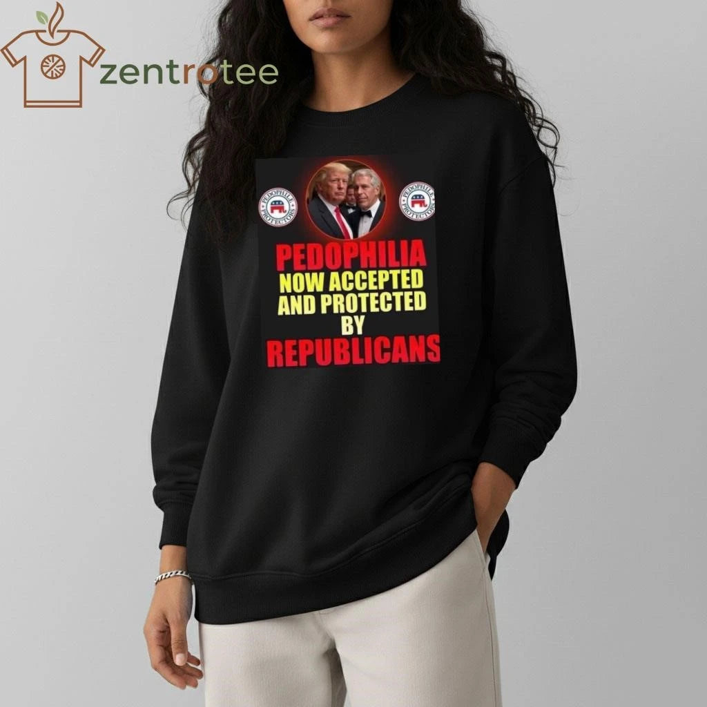 Official Pedophilia now accepted and protected by Republicans Trump Epstein tee