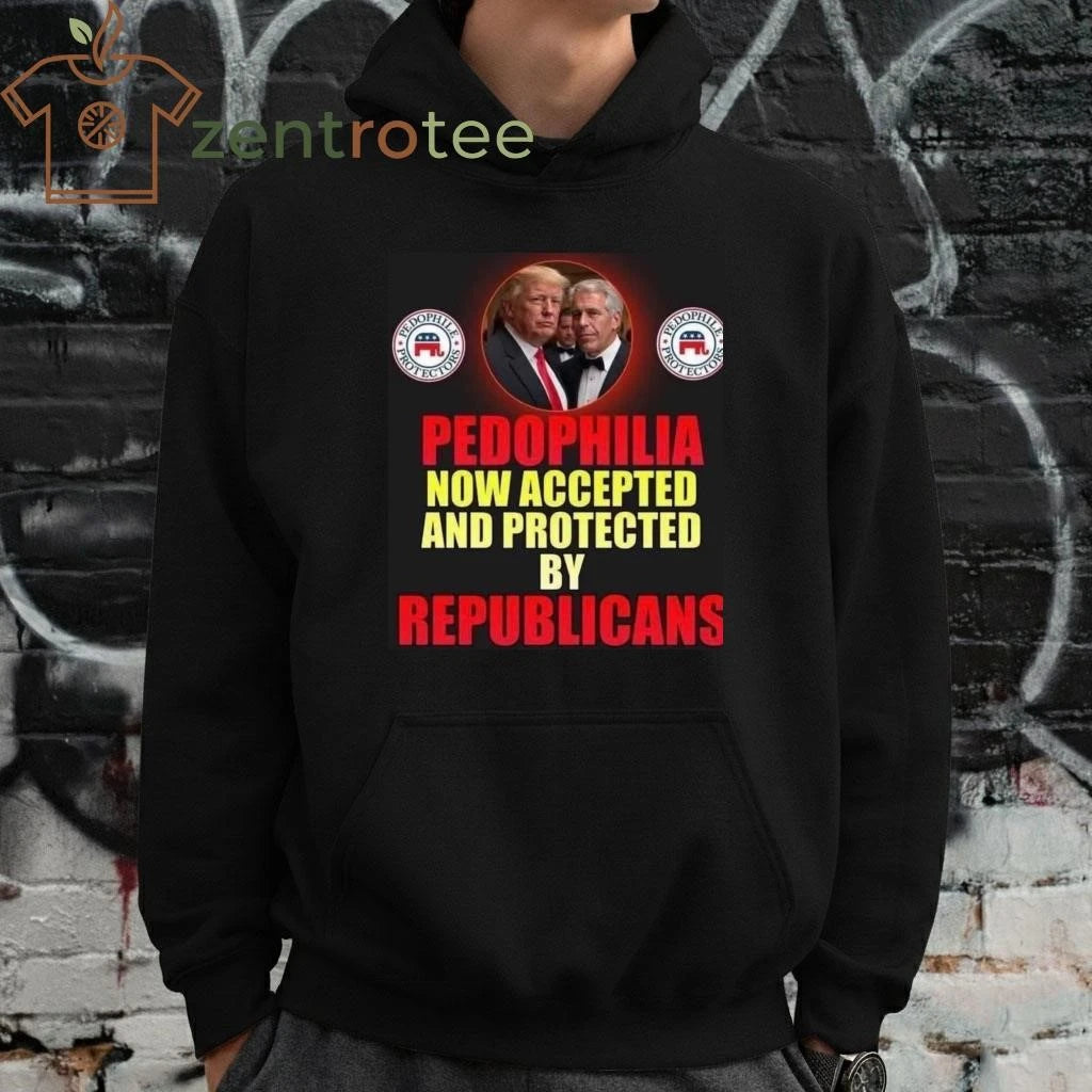 Official Pedophilia now accepted and protected by Republicans Trump Epstein tee