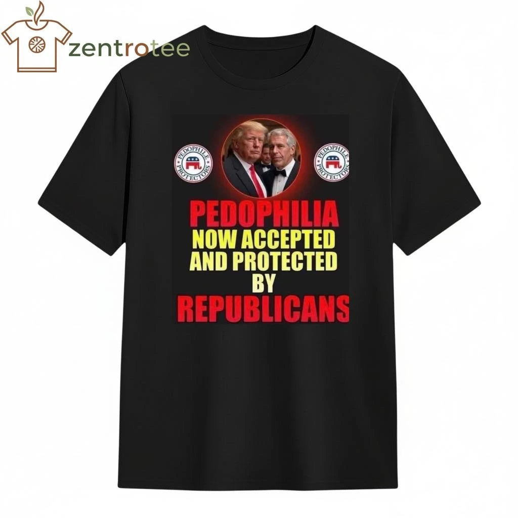 Official Pedophilia now accepted and protected by Republicans Trump Epstein tee