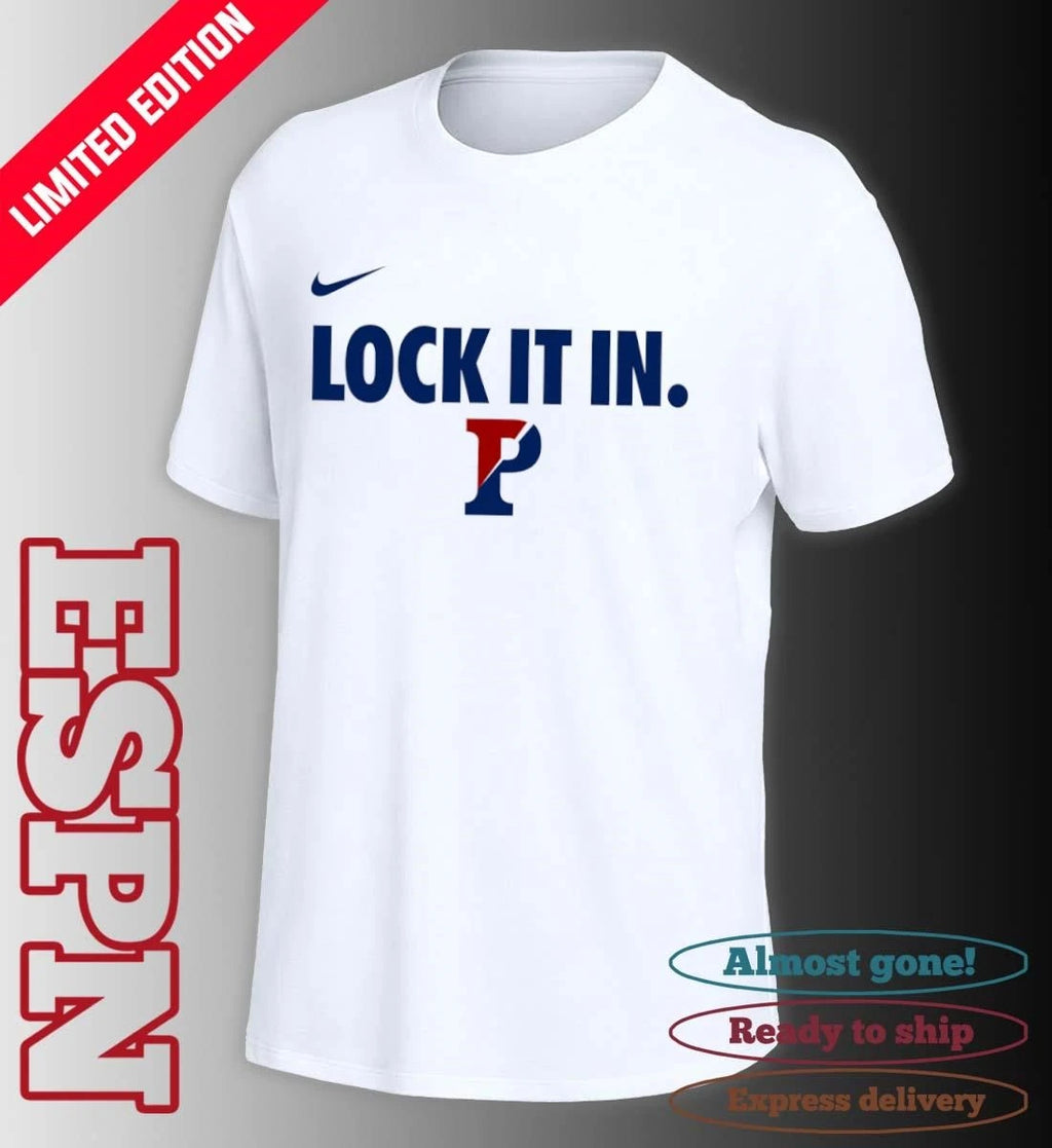Official Penn Quakers Basketball NCAA Lock It In T-Shirt