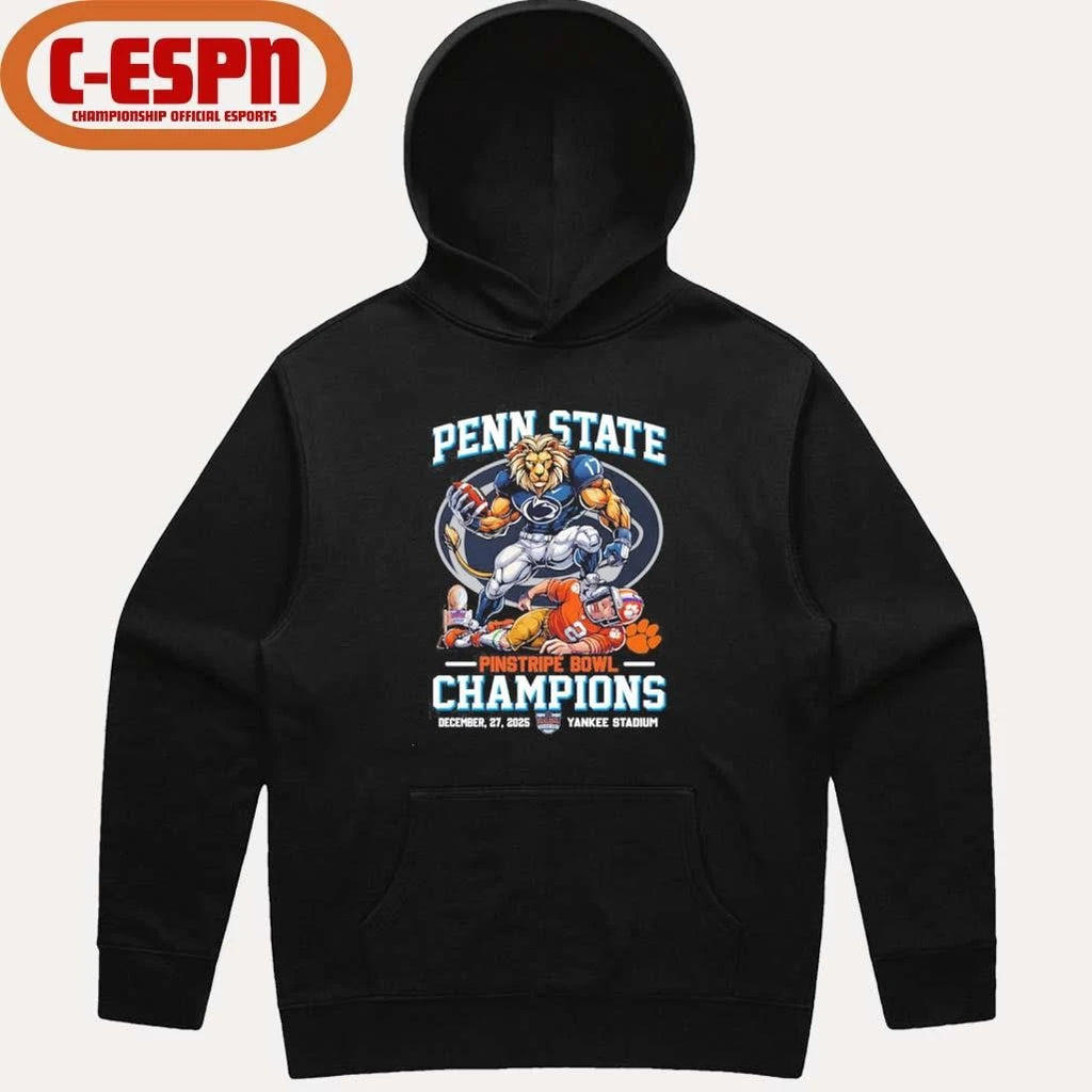 Official Penn State Beat Clemson Pinstripe Bowl Champions 2025 Shirt