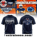 Official Penn State Football 2025 Bad Boy Mowers Pinstripe Bowl Champions Hoodie Logo T-Shirt