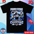 Official Penn State Nittany Lions 2025 Pinstripe Bowl Champions Mascot Trophy Shirts