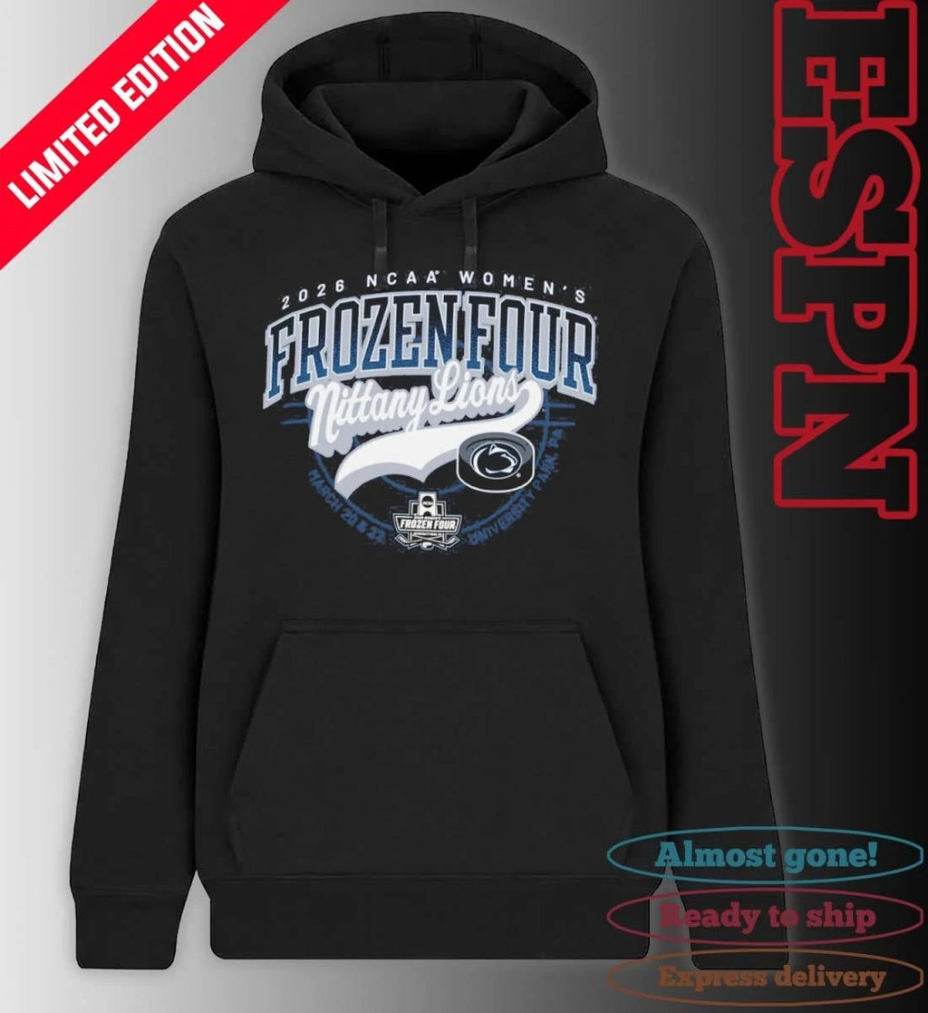 Official Penn State Nittany Lions 2026 NCAA Women’s Ice Hockey Frozen Four Shirt