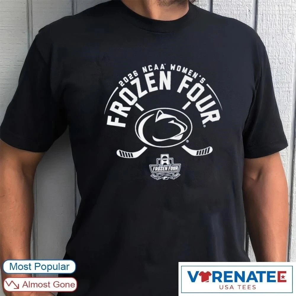 Official Penn State Nittany Lions Women’s Hockey 2026 Frozen Four T-Shirt