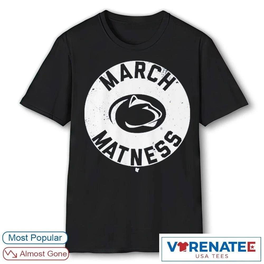 Official Penn State Nittany Lions Wrestling March Matness T-Shirt