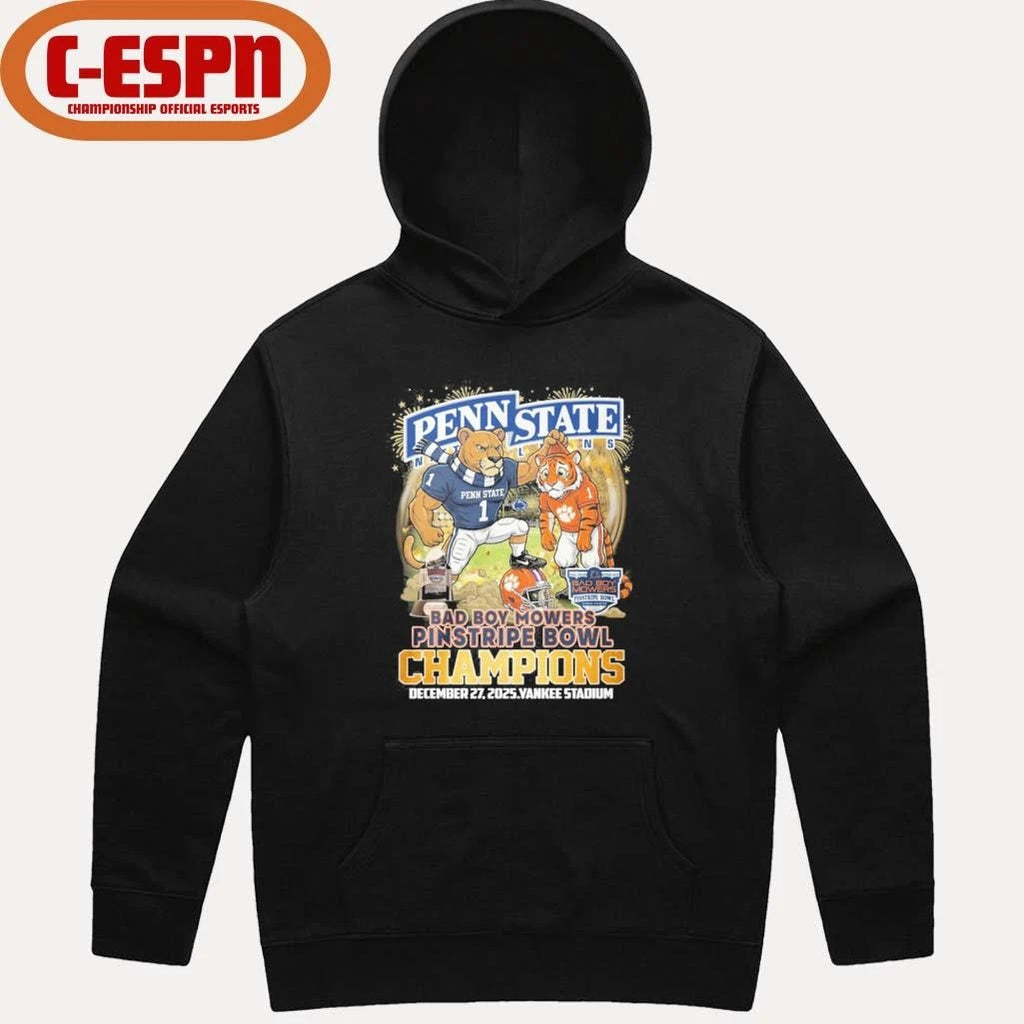 Official Penn State mascot Pinstripe Bowl Champions Shirt