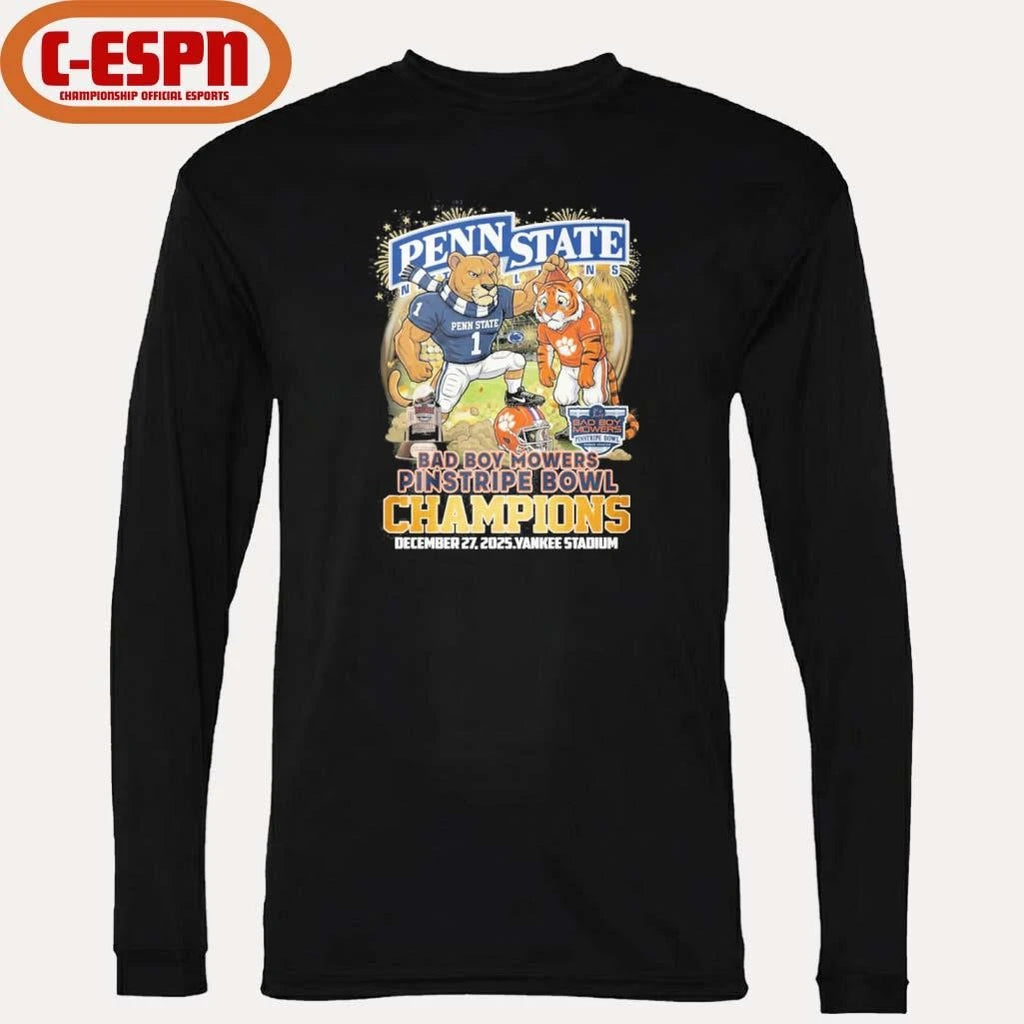 Official Penn State mascot Pinstripe Bowl Champions Shirt