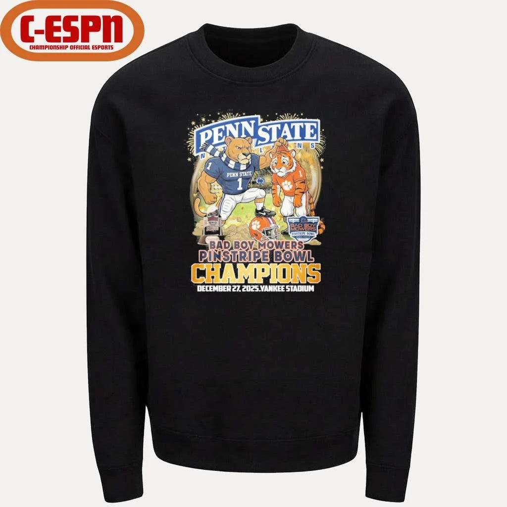 Official Penn State mascot Pinstripe Bowl Champions Shirt