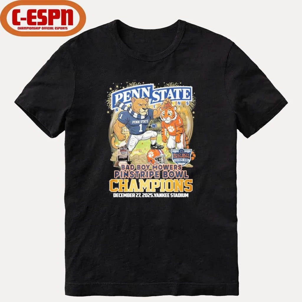 Official Penn State mascot Pinstripe Bowl Champions Shirt