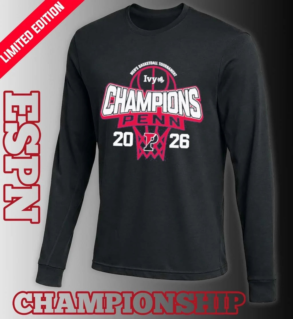 Official Pennsylvania Quakers Men’s Basketball Ivy League Tournament Champions T-Shirt