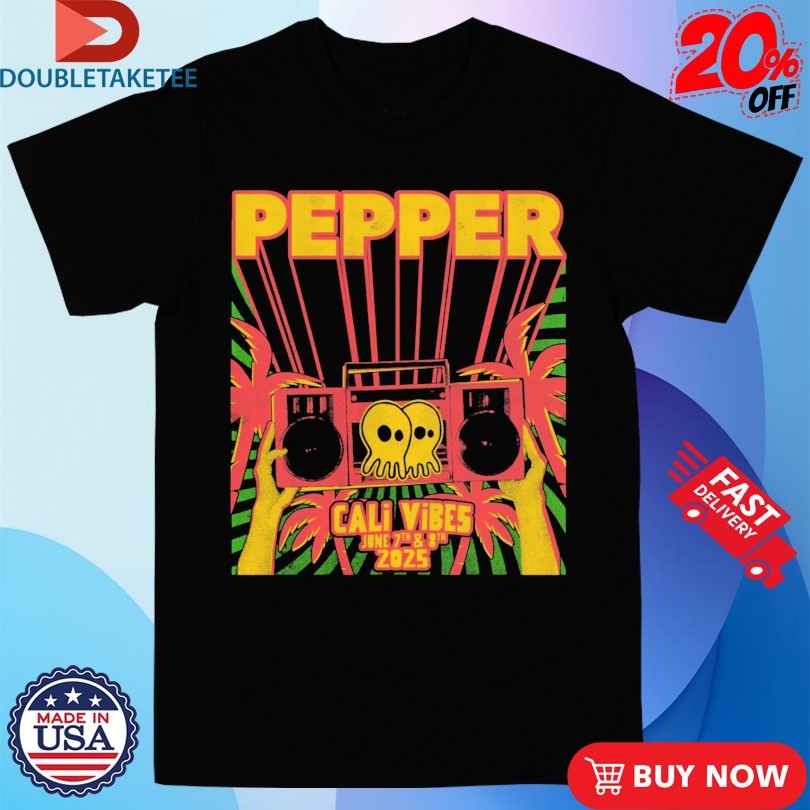 Official Pepper Cali Vibes June 2025 Radio Shirts