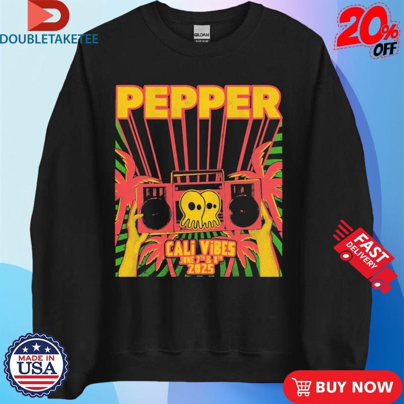 Official Pepper Cali Vibes June 2025 Radio Shirts