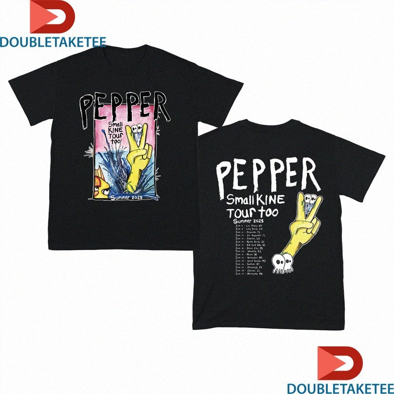 Official Pepper Small Kine Fall Tour Summer 2025 Hand Shirts