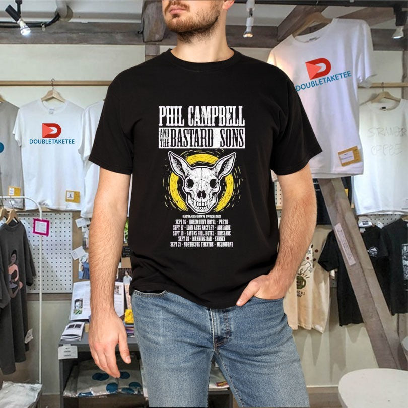 Official Phil Campbell And The Bastard Sons Date Tour In September 2025 In Australia Shirts