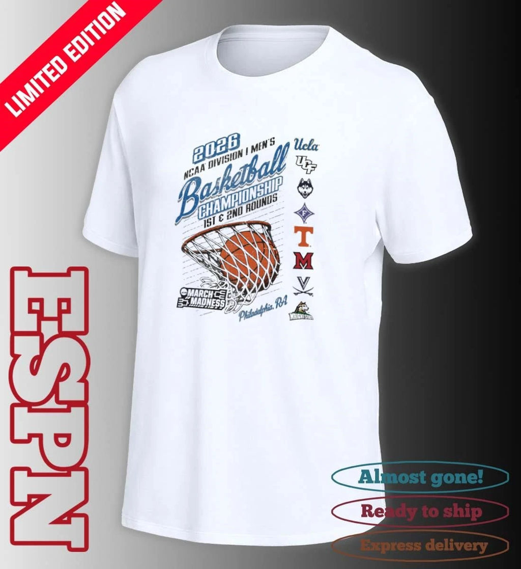 Official Philadelphia, PA 2026 NCAA DI Men’s Basketball Championship – 1st, 2nd Rounds Shirt