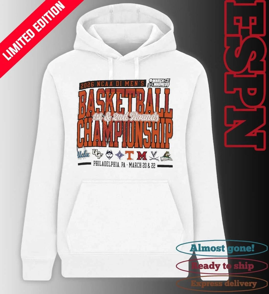 Official Philadelphia, PA 2026 NCAA DI Men’s Basketball Championship – March 20 &amp; 22 T-Shirt