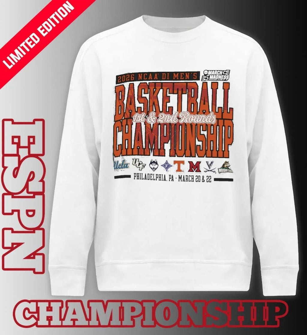 Official Philadelphia, PA 2026 NCAA DI Men’s Basketball Championship – March 20 &amp; 22 T-Shirt
